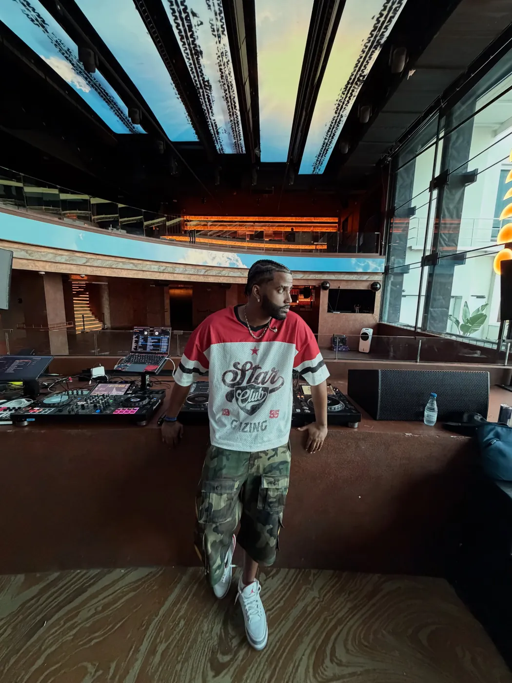 In the booth at Fitz Mallorca